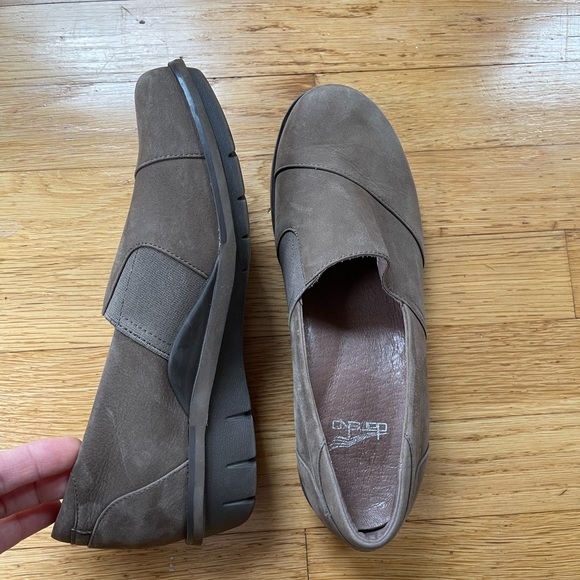 Brown Suede Dansko Dress Clog - Picture 2 of 4